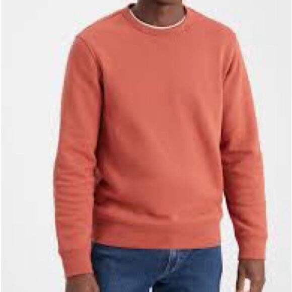 Club Monaco Rust Cotton French Terry Sweatshirt Medium - Picture 1 of 7